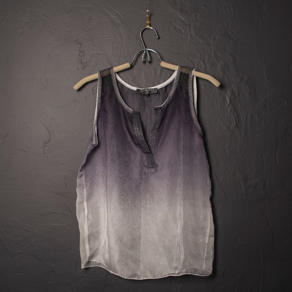 Sheer Ombre Tank Top Blouse - Picture 1 of 6